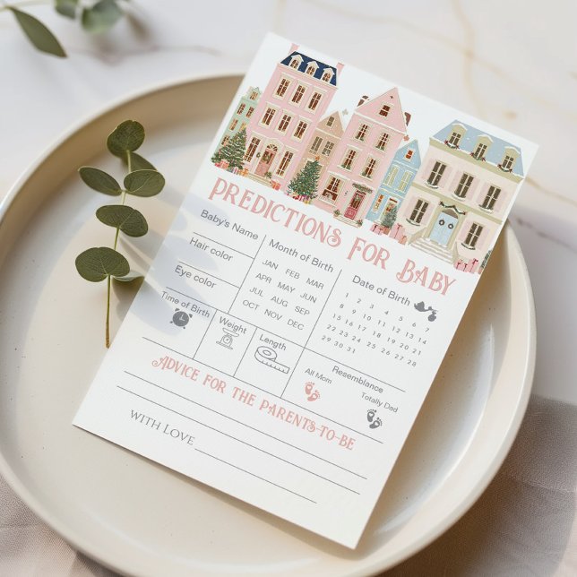 Predictions and Advice Christmas Village Card (Creator heeft geüpload)