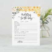 Prédictions des abeilles pour la carte bébé (Debout devant)