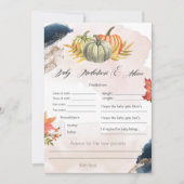 Prédictions et conseils pour bébé Carte de douche (Devant)