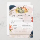 Prédictions et conseils pour bébé Carte de douche (Devant / Derrière)