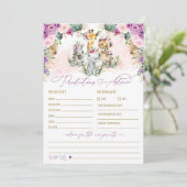Prédictions et conseils Safari Baby shower Carte d (Debout devant)