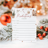 Prédictions père Noël Baby shower Pour La Carte Bé