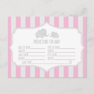Prédictions pour bébés - Carte de jeu Baby shower