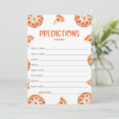 Prédictions Pour Carte Bébé, Carte Baby shower Piz (Debout devant)