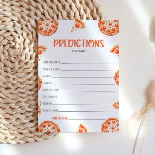 Prédictions Pour Carte Bébé, Carte Baby shower Piz