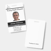 Predikant Pas Badge (Voor- en achterkant)