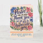 ✝️ Predikant waardering voor de predikantsvrouw ju Bedankkaart (Voorkant)