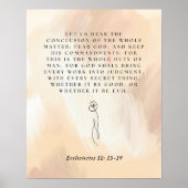 Prediker 12:13-14 KJV Poster -  (Voorkant)