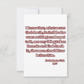 Prediker 3:14 KJV Bijbel Verse Groet Kaart (Voorkant)