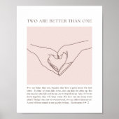 Prediker 4:9-12 poster (Voorkant)