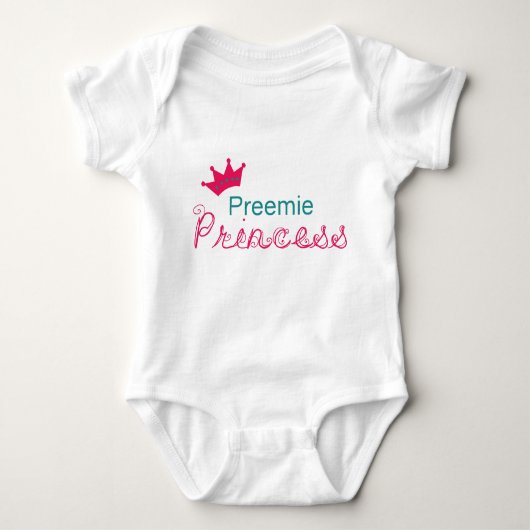 Preemie Princess Romper (Voorkant)