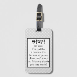 Preemie stroller label bagagelabel