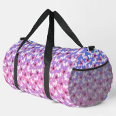 Preety Pink and White Butterfly Pattern Duffel Bag Plunjezak (Rechterhoek)