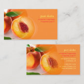 Prefectief verse perziken visitekaartje (Voorkant / Achterkant)