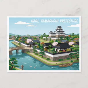 Préfecture de Hagi Yamaguchi Japon Carte Postale d