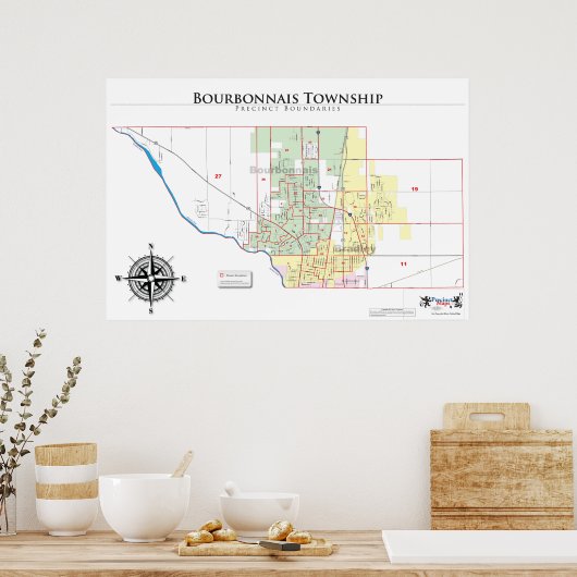 prefectuur Bourbonnais Poster (Keuken)