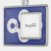 prefectuur Osaka Verzilverd Kader Ornament (Links)