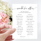 Préférerait-elle une carte de jeu