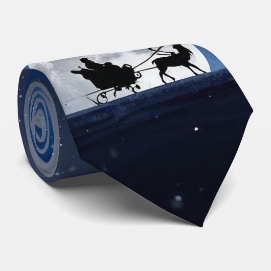 Preflight - Men's Custom Christmas Necktie Stropdas (Opgerold)