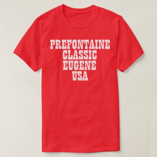 Prefontaine Classic T-shirt (Design voorkant)