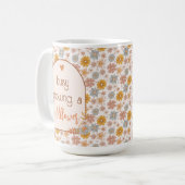 Pregancy Mommy-to-be Mug Boho Fleur sauvage (Devant gauche)