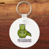 Pregasaurus Funny Gift for Pregnancy Announding Sleutelhanger (Voorkant)