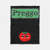 Preggo Sauce Grappig Zwangerschap Halloween Kostuu Fleece Deken (Voorkant)