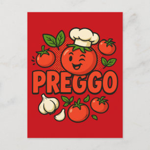 Preggo Sauce Kostuum Zwangerschapsaankondiging Briefkaart