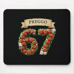 Preggo-saus grappige meme 67 kostuum Gen Alpha-sla Muismat