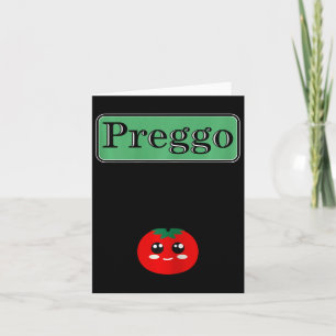 Preggo-saus Grappige Zwangerschaps Halloween Kostu Kaart