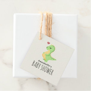 Preggosaurus Cute Dinosaur Baby shower Sticker Bedankjes Labels