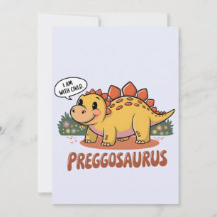 Preggosaurus Ik Ben Zwanger Zwangerschapsdinosauru Kaart