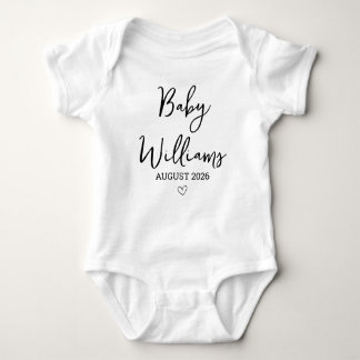 Pregnancy Announcement Custom Reveal Romper