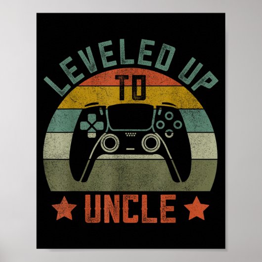 Pregnancy Announcement Gamer Apparel, Funny New Un Poster (Voorkant)