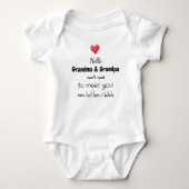 Pregnancy Announcement Idea, Future Grandparents,  Romper (Voorkant)