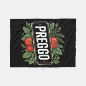 Pregnancy Announcement Prego Pasta Sauce Funny Pre Fleece Deken (Voorkant (Horizontaal))