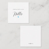 PREGNANCY ANNOUNCTION Baby Informatiekaartje (Voorkant / Achterkant)