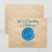 Pregnancy Flat Announcement Card Aankondiging (Voorkant / Achterkant)