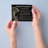 Pregnancy help and after abortion flyer (Hand)