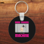 Pregnancy Reveal &amp; Announcement Baby Making Ma Sleutelhanger (Voorkant)