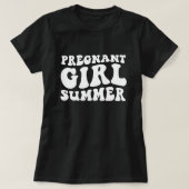 Pregnant Girl Summer, Fun Maternity for Summer T-shirt (Design voorkant)