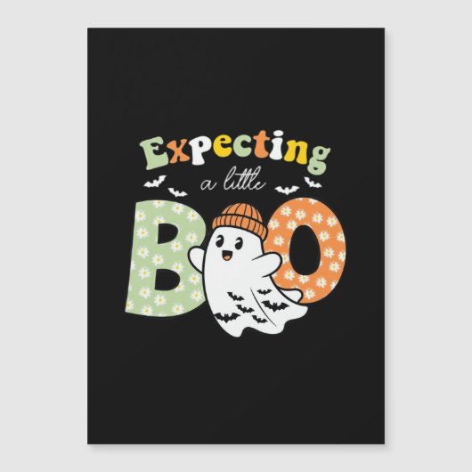 Pregnant Mom To Be Little Boo Funny Halloween Desi (Voorkant)