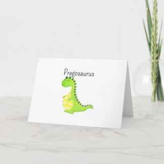 Pregosaurus Grappige Zwangere Dinosaurus Verjaarda Kaart