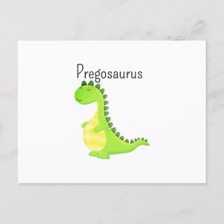 Pregosaurus Grappige Zwangere Dinosaurus Zwangersc Aankondigingskaart
