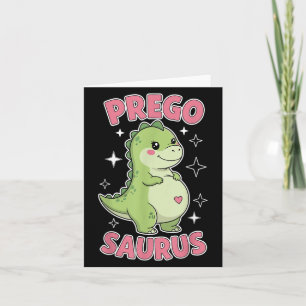Pregosaurus Schattige Retro Mama Dinosaurus Zwange Kaart