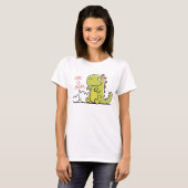 Pregosaurus Zwangerschap Aankondiging t-shirt (Voorkant volledig)