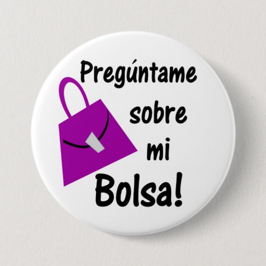 Preguntame Sobre Mi Bolsa Button (Voorkant)
