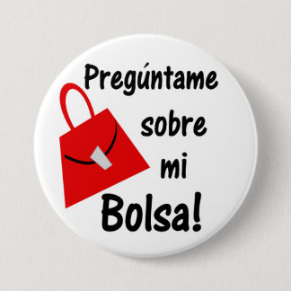 Preguntame Sobre Mi Bolsa Ronde Button 7,6 Cm