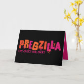 Pregzilla Kaart (Gele Bloem)
