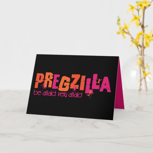 Pregzilla Kaart (Gele Bloem)